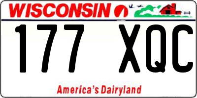 WI license plate 177XQC