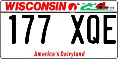 WI license plate 177XQE