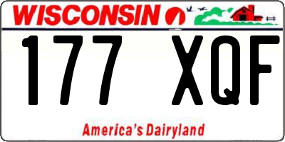 WI license plate 177XQF
