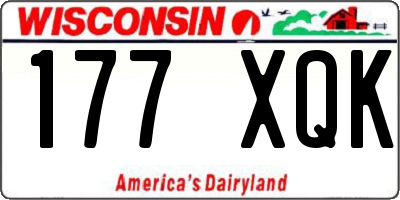 WI license plate 177XQK