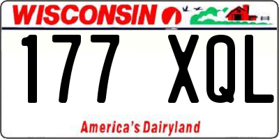 WI license plate 177XQL