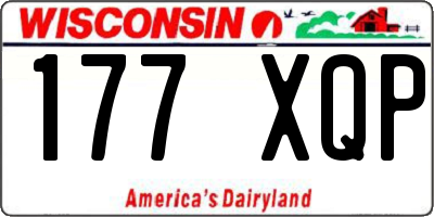WI license plate 177XQP