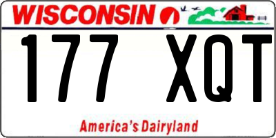 WI license plate 177XQT