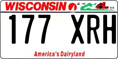 WI license plate 177XRH