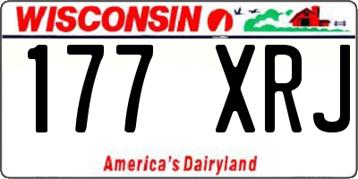 WI license plate 177XRJ