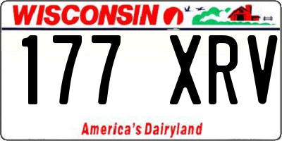 WI license plate 177XRV