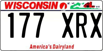 WI license plate 177XRX
