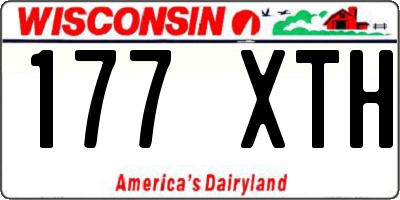WI license plate 177XTH