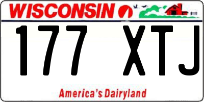 WI license plate 177XTJ