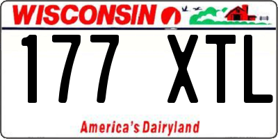 WI license plate 177XTL