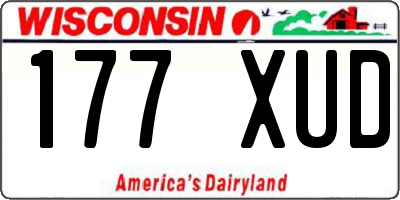 WI license plate 177XUD