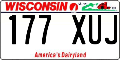 WI license plate 177XUJ