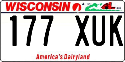 WI license plate 177XUK