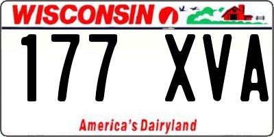 WI license plate 177XVA