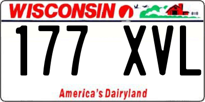 WI license plate 177XVL