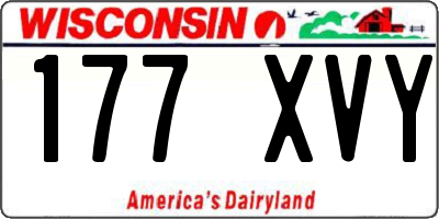WI license plate 177XVY