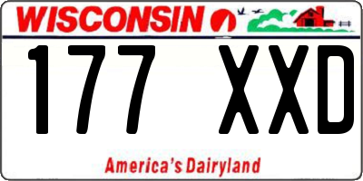 WI license plate 177XXD
