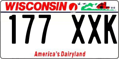 WI license plate 177XXK