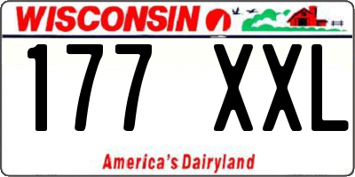 WI license plate 177XXL