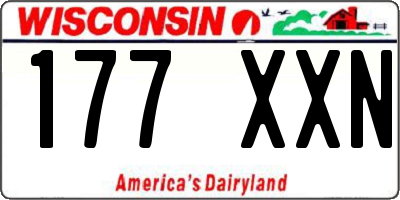 WI license plate 177XXN