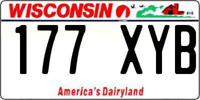 WI license plate 177XYB