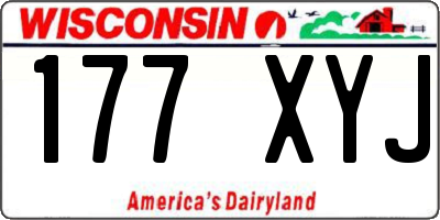 WI license plate 177XYJ