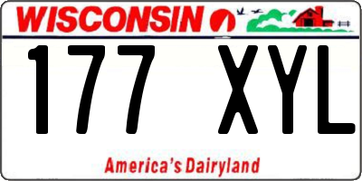 WI license plate 177XYL