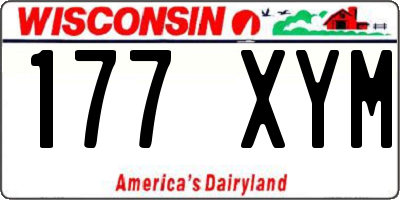WI license plate 177XYM