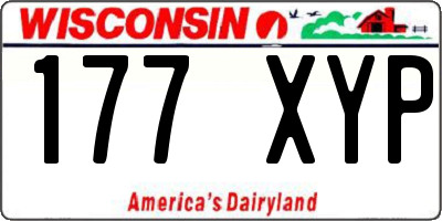 WI license plate 177XYP