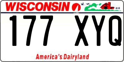 WI license plate 177XYQ