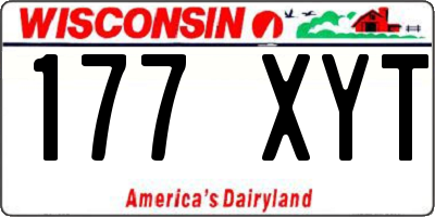 WI license plate 177XYT