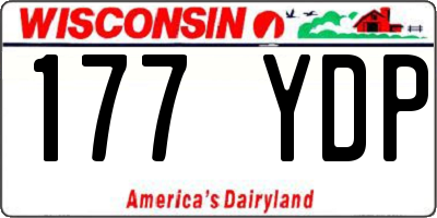 WI license plate 177YDP