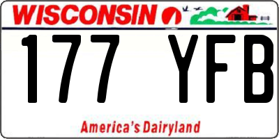 WI license plate 177YFB
