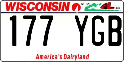 WI license plate 177YGB