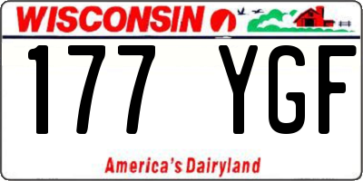 WI license plate 177YGF
