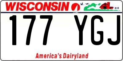 WI license plate 177YGJ