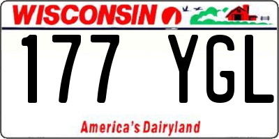 WI license plate 177YGL