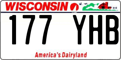 WI license plate 177YHB