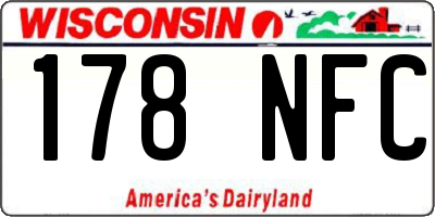WI license plate 178NFC