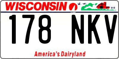 WI license plate 178NKV