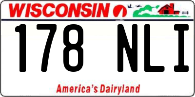 WI license plate 178NLI