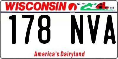 WI license plate 178NVA