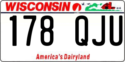WI license plate 178QJU