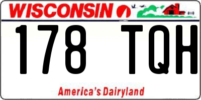WI license plate 178TQH