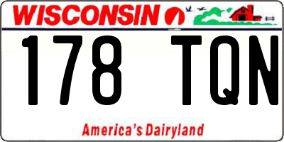 WI license plate 178TQN