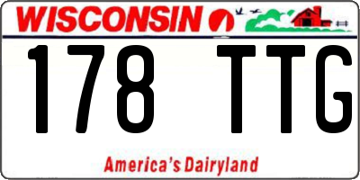 WI license plate 178TTG
