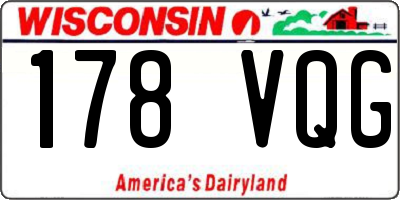 WI license plate 178VQG