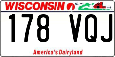 WI license plate 178VQJ