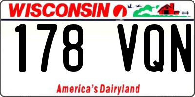 WI license plate 178VQN