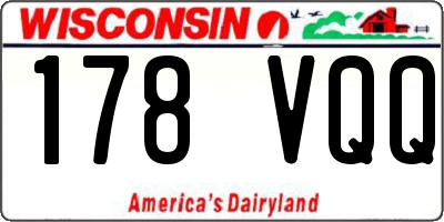 WI license plate 178VQQ